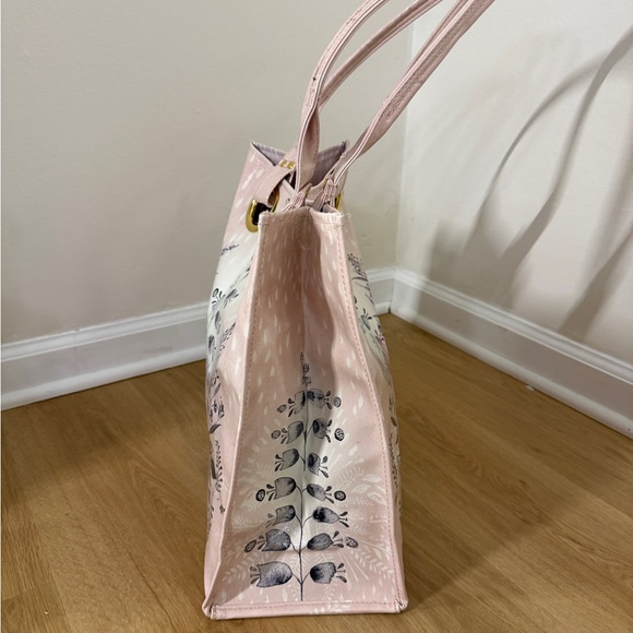 Papaya Pink Floral Tote - Picture 2 of 8